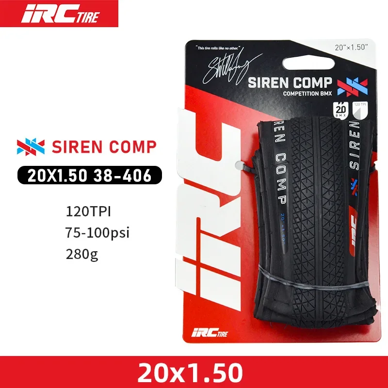 Japan Original IRC SIREN COMP BMX Bicycle Fold Tire 20x1 1/8 20x1