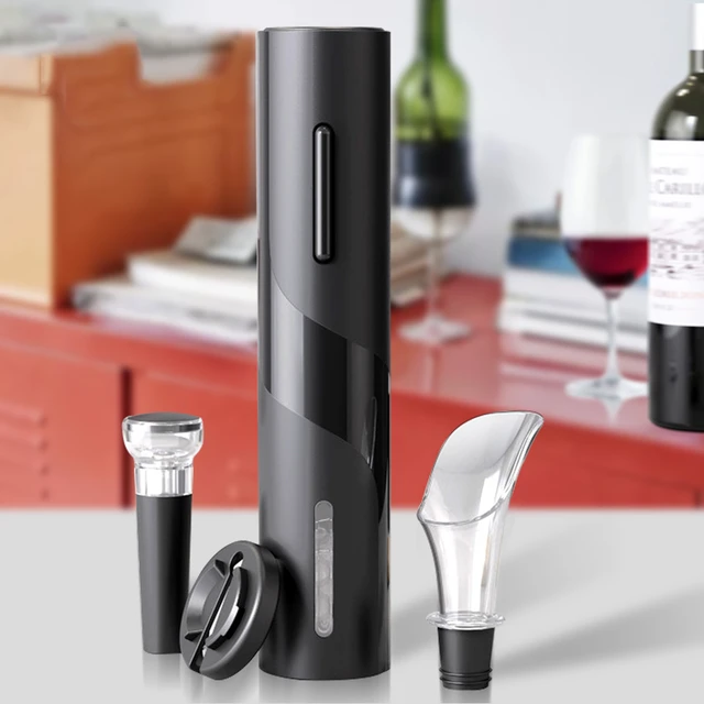 Automatic Wine Opener Electric Corkscrew Wine Openers for Beer with Foil  Cutter Kitchen Bar Can Opener Gadgets Bottle
