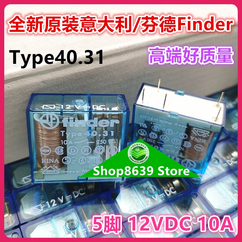 New original TYPE40.31 12VDC imported Finder Finder 5-pin 40.31.9.012.0001