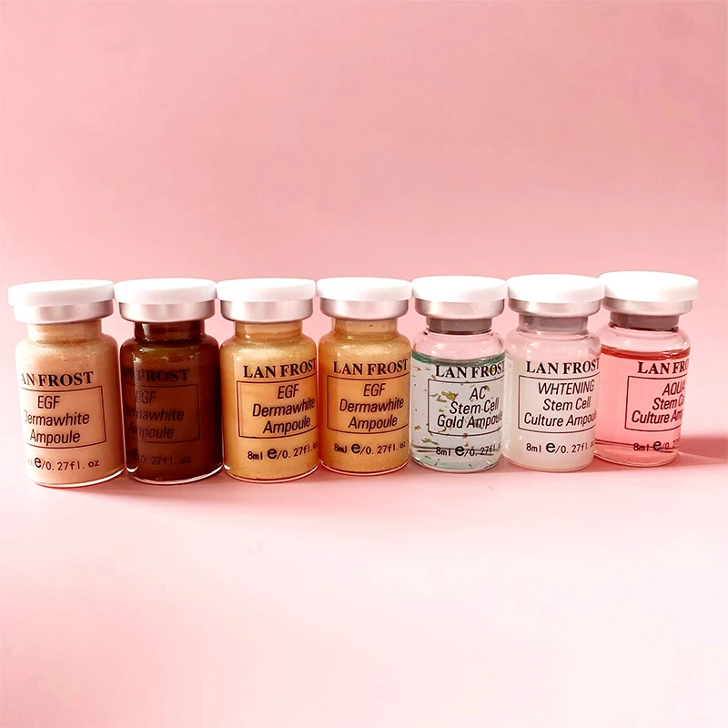 12 vials 8ml BB Glow Makeup Set Lan Frost Salmon DNA/Niacinamide Facial Skin Care Serum Ampoule Foundation Essential Cosmetics makeup set makeup kit face skin care kit facial serum essence