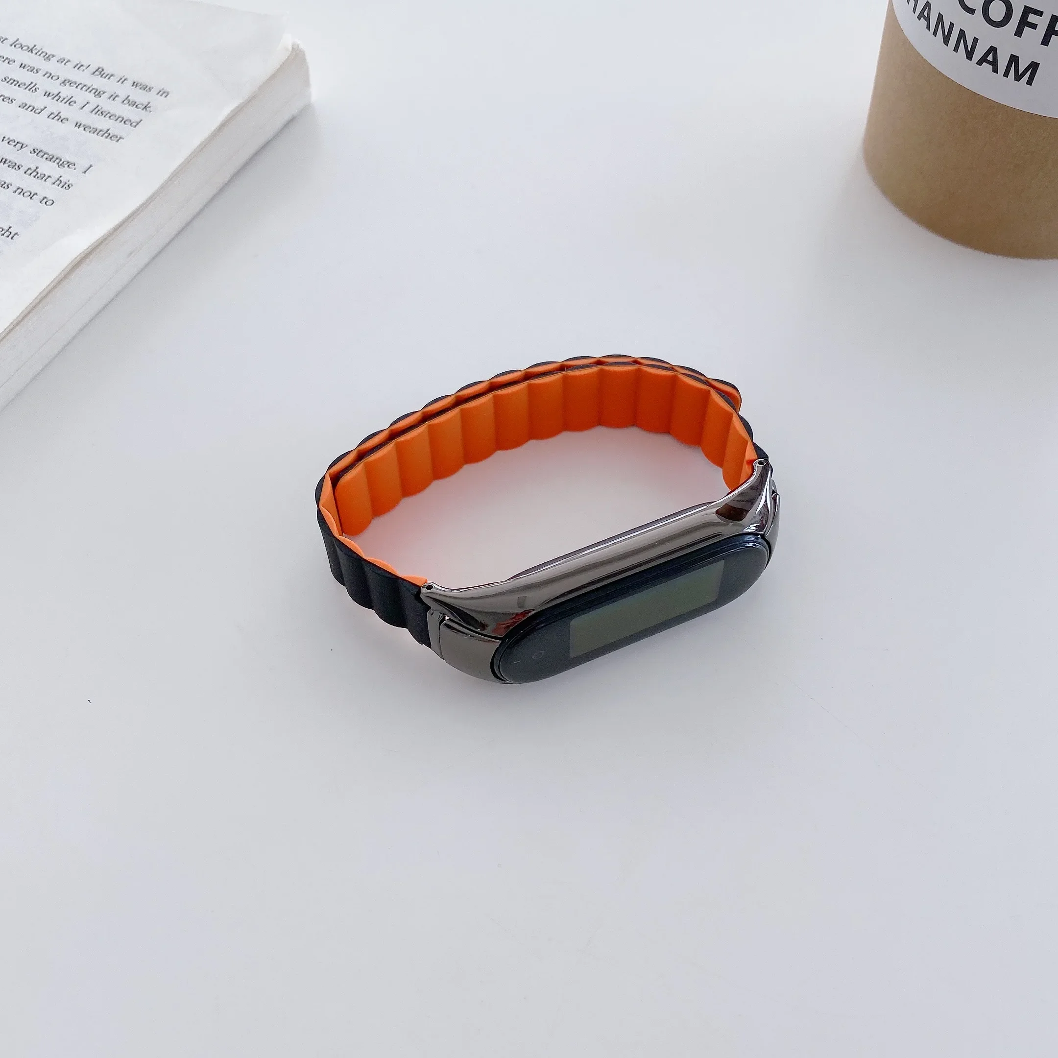 Silicone Strap For Xiaomi Mi Band 7 6 5 Magnetic Silicone Bracelet Wristband For Mi Band 7 6 Replacement belt mi band 5 4 Correa