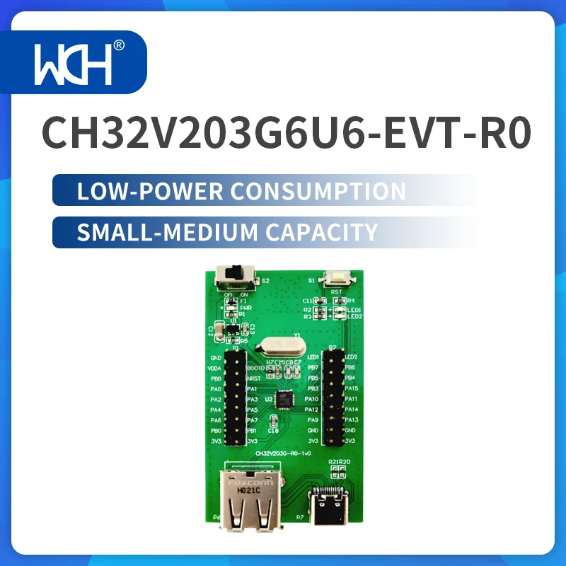 Evaluation Board PCB Board 2Pcs/Lot CH32V203 low-power consumption small-medium capacity