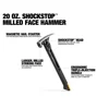 TOUGHBUILT Shock Absorbing Hammer 20 oz Length 42.5cm Magnetic Spring Shock Absorbing Nail Hammer TB-H1-1SBR-S20X 3
