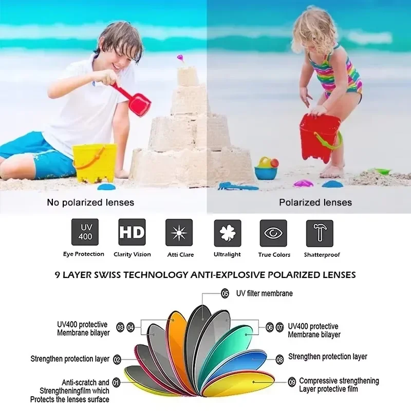 Baby Polarized Sunglasses with Strap UV400 Protection Infant Toddlers Sun Glasses for Age 0-24 Months 6