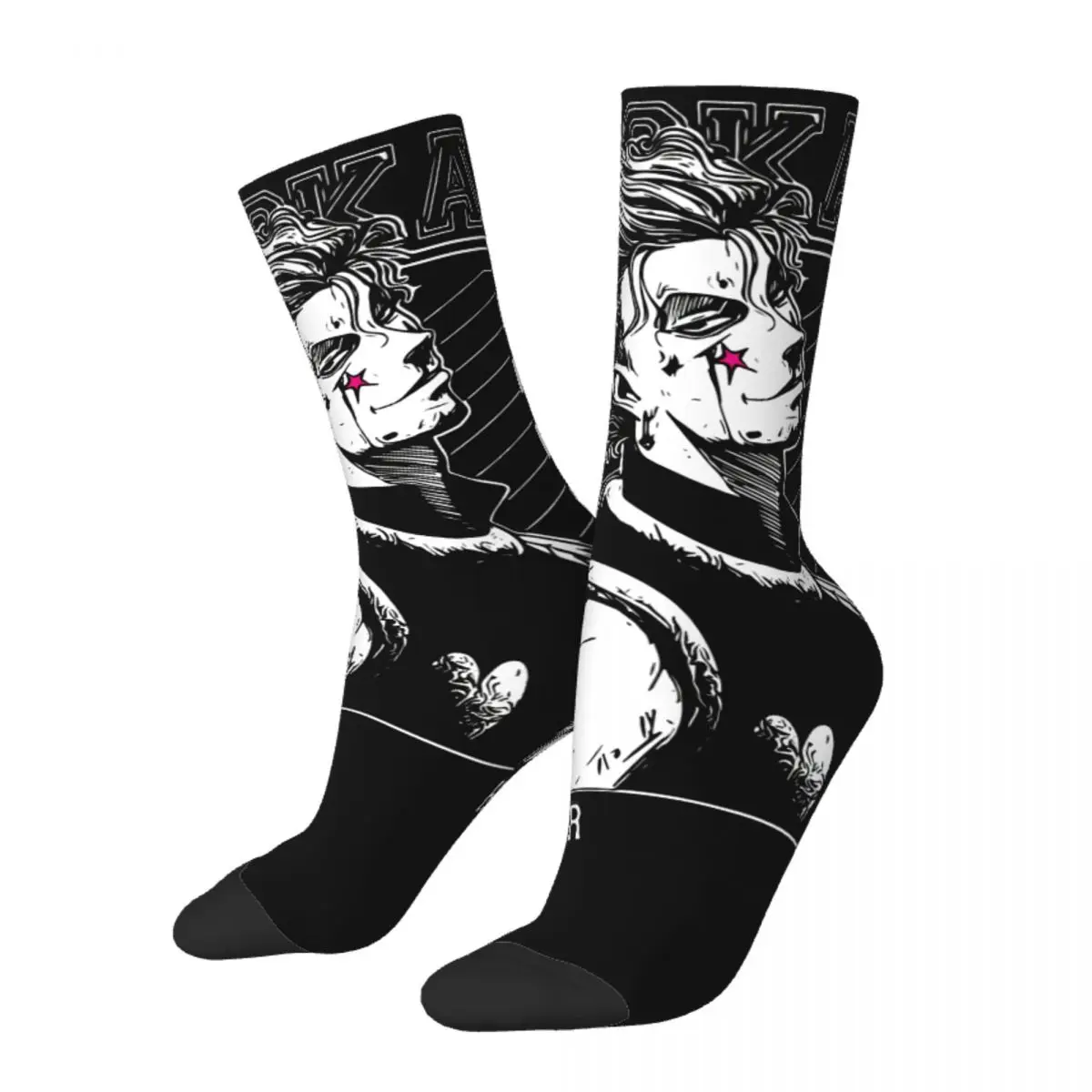 Funny Crazy Sock for Men Kisoka Fanart Hip Hop Harajuku Hunter x Hunter