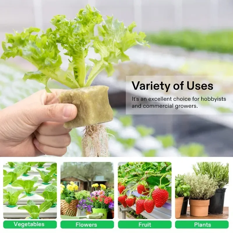 Hydroponic Grow Media Cubes Soilless Planting Substrate Stonewool Hydroponic Grow Media Cubes