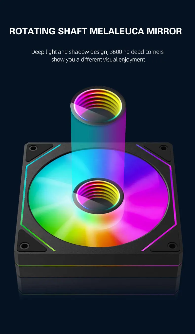 Description Picture 6 of itemPrism 4 PRO ARGB Fan PC 120mm Computer Case Fan 4pin PWM CPU Cooling Fans 3pin5v RGB