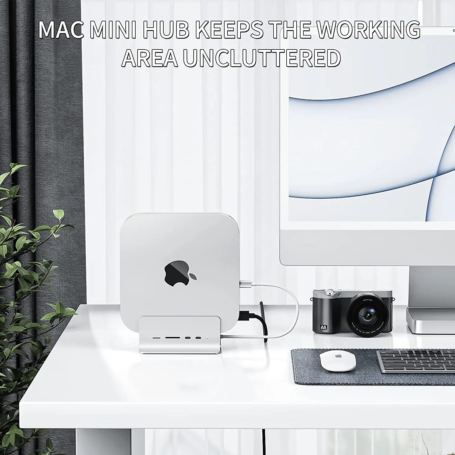 Minisopuru USB C  Type C-USB C 3.2 10Gbps TF&SD Ʈ  M.2 NVMe/SATA SSD(Ե ) 5 in 1 Mac Mini ĵ  ŷ ̼ Mac