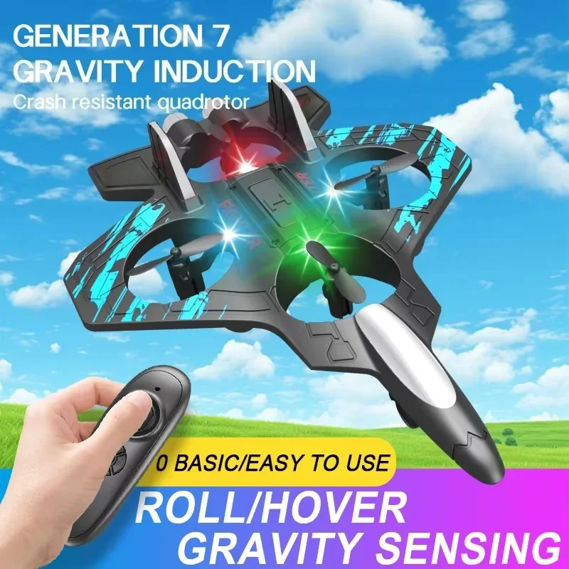 HOMEFISH 2.4G Controle Remoto Avião Planador Elétrico de Espuma para Manobras Acrobáticas, Helicóptero com Luzes LED - Modelo de Aeronave_voghion.com