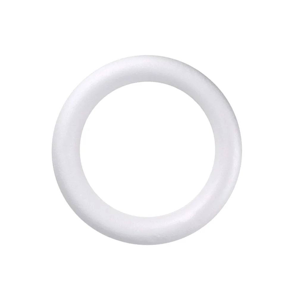 

Craft Wreath Round Wreath White Craft Circle Ring Polystyrene Ring for DIY and Crafts Floral Projects