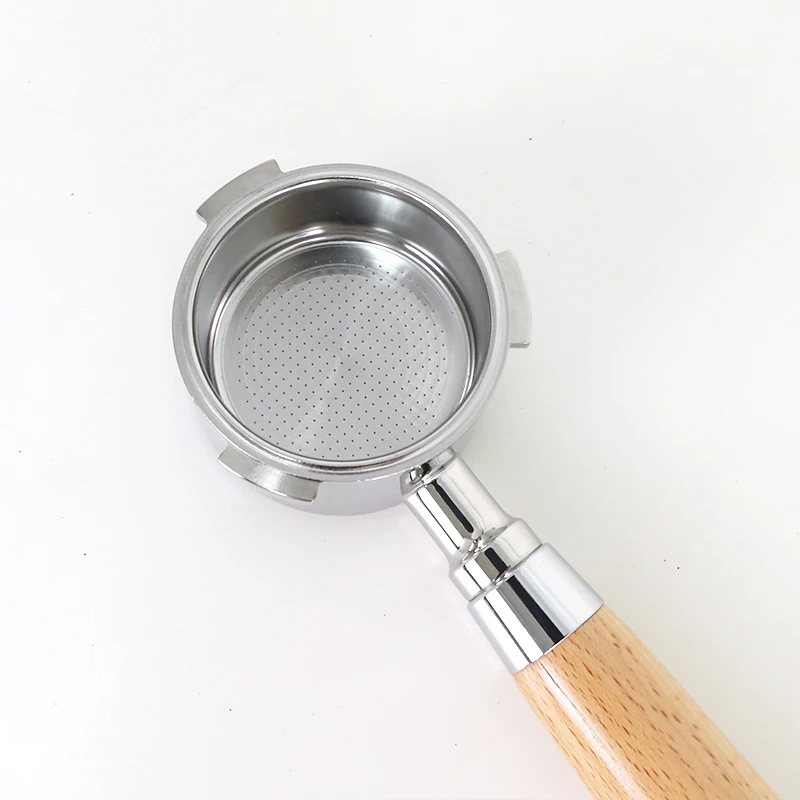 51mm Bottomless Portafilter with Reusable Filter Basket - Barista Espresso Machine Accessory