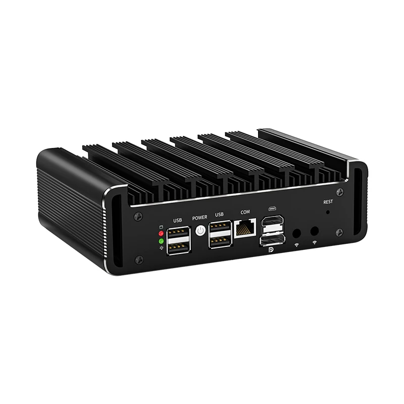 6*i226-V 2.5G LAN Firewall Appliance Fanless Mini PC intel Celeron 12th gen N100 2*HDMI pfSense PVE Computer 1*COM DDR5 Router 6