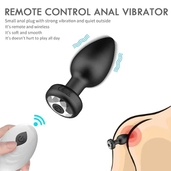 Wireless Remote Anal Vibrator Male Prostate Massage Anal Plug Vagina G Spot Dildo Vibrator Anus Butt Plug Sex Toy For Men Women 1