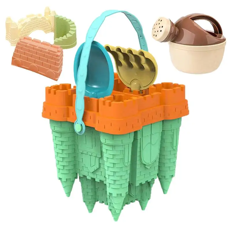 

Beach Sand Toys Summer Beach Toys Portable Unique Sturdy Funny Mesh Storage Backpack Sandcastle Building Kit Christmas Birthday