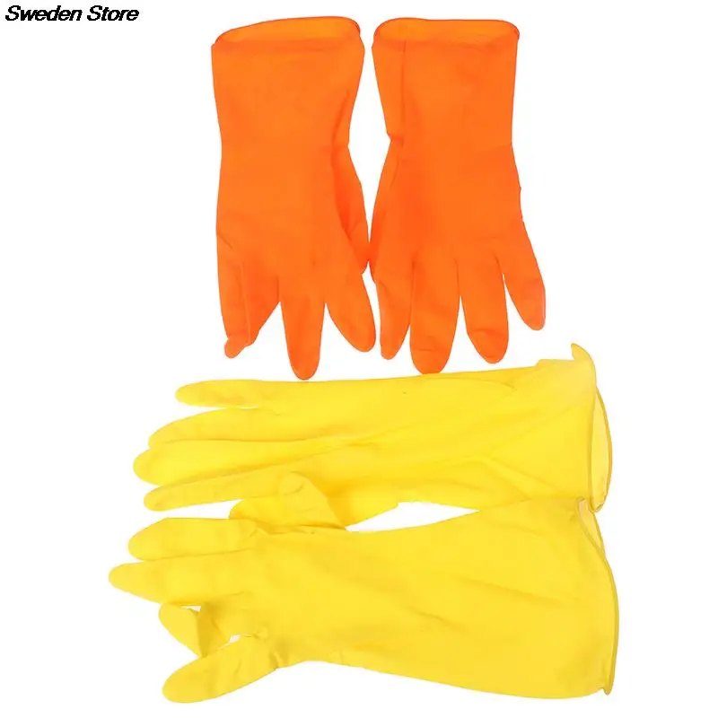 Long Sleeve Gloves Kitchen Dishewashing Gloves House Cleaning Water-proof Latex Plus PVC Washing Cleaning Tools