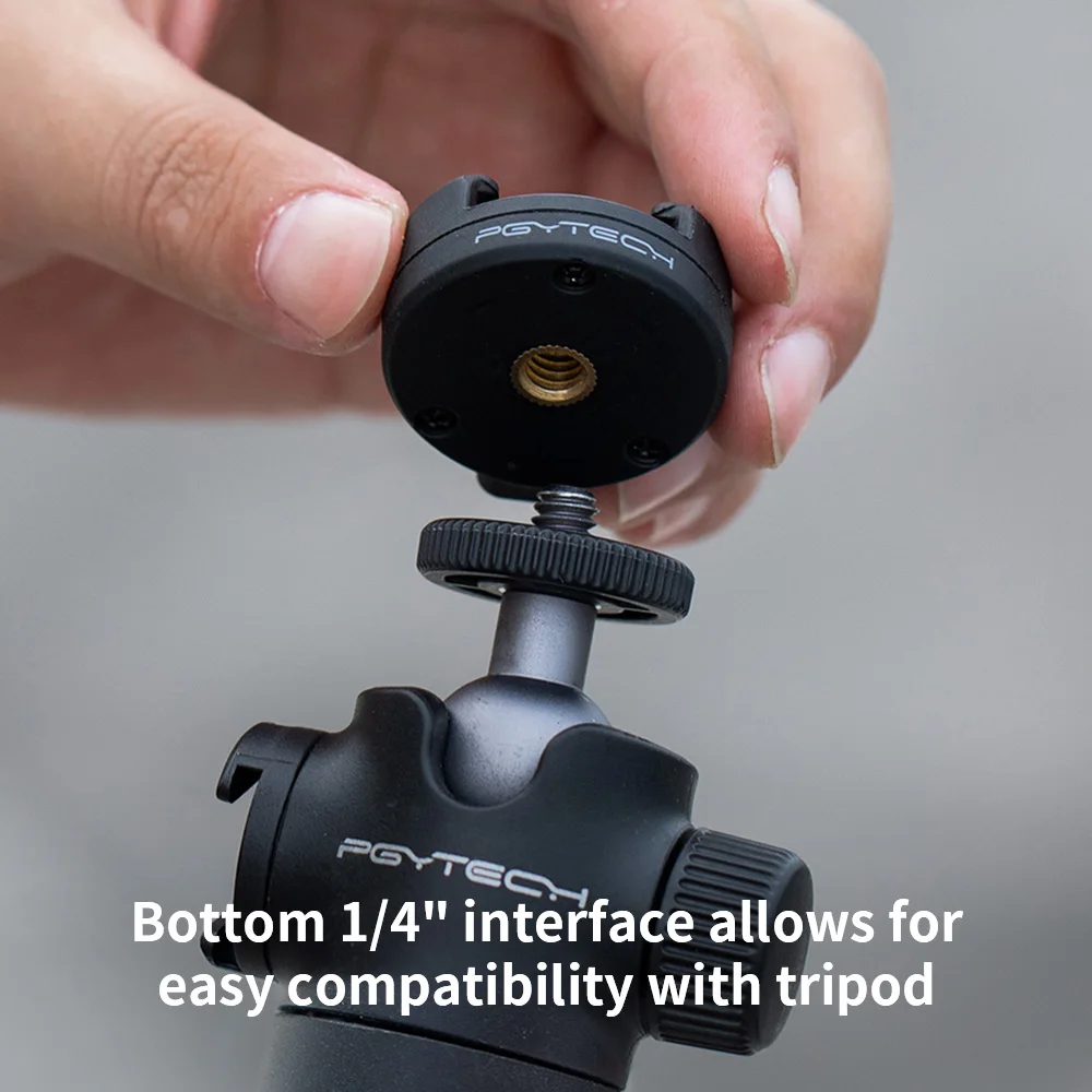Pgytech-conjunto de Câmaras Caplock de Ação Liberação Rápida Interface 14 Design Dual-lock Adequado para Gopro Insta360 Dji e Smartphones - Image 2