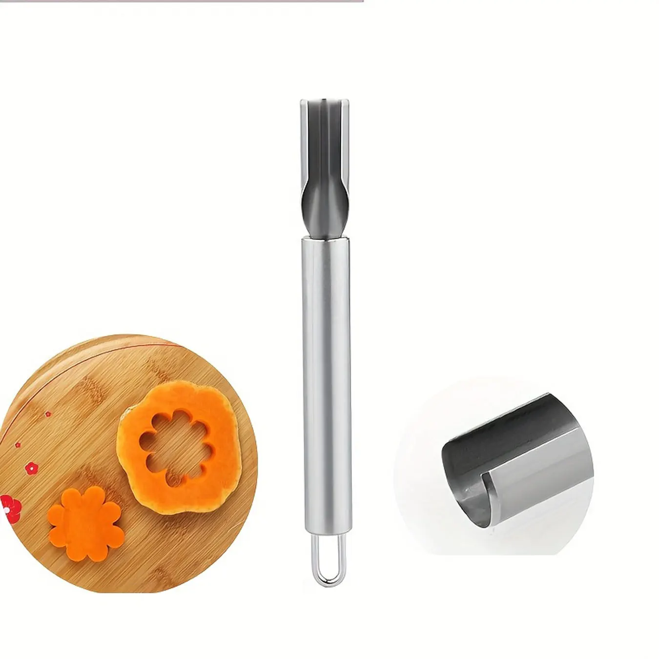 Three-piece carving tool stainless steel carving knife fruit and vegetable knife water drop shape petal shape
