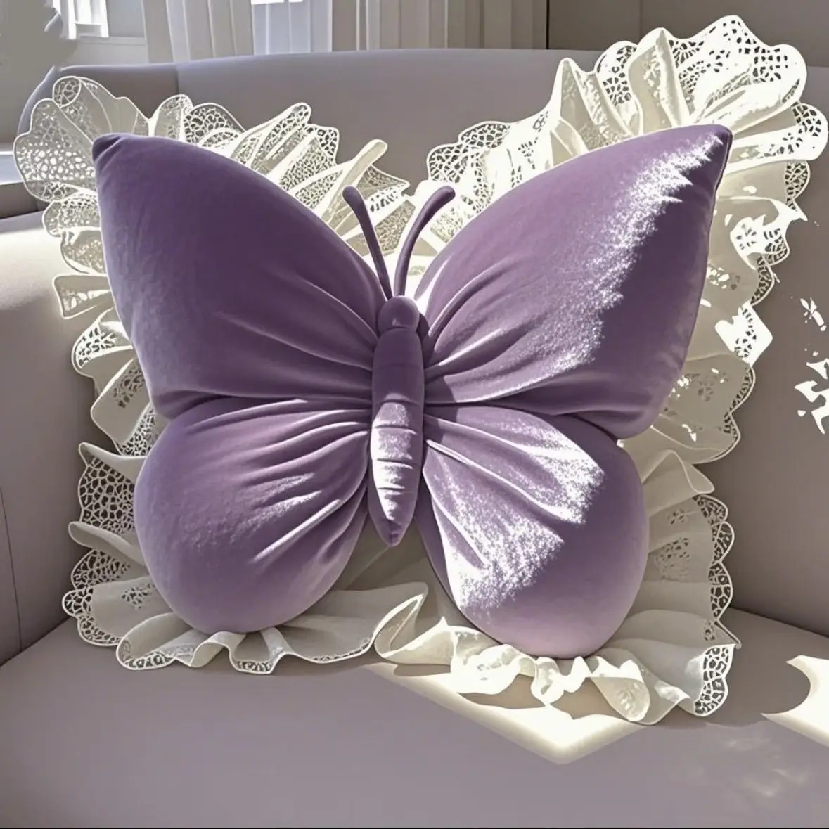 Princess Butterfly Decorative Cushion Pillow 8