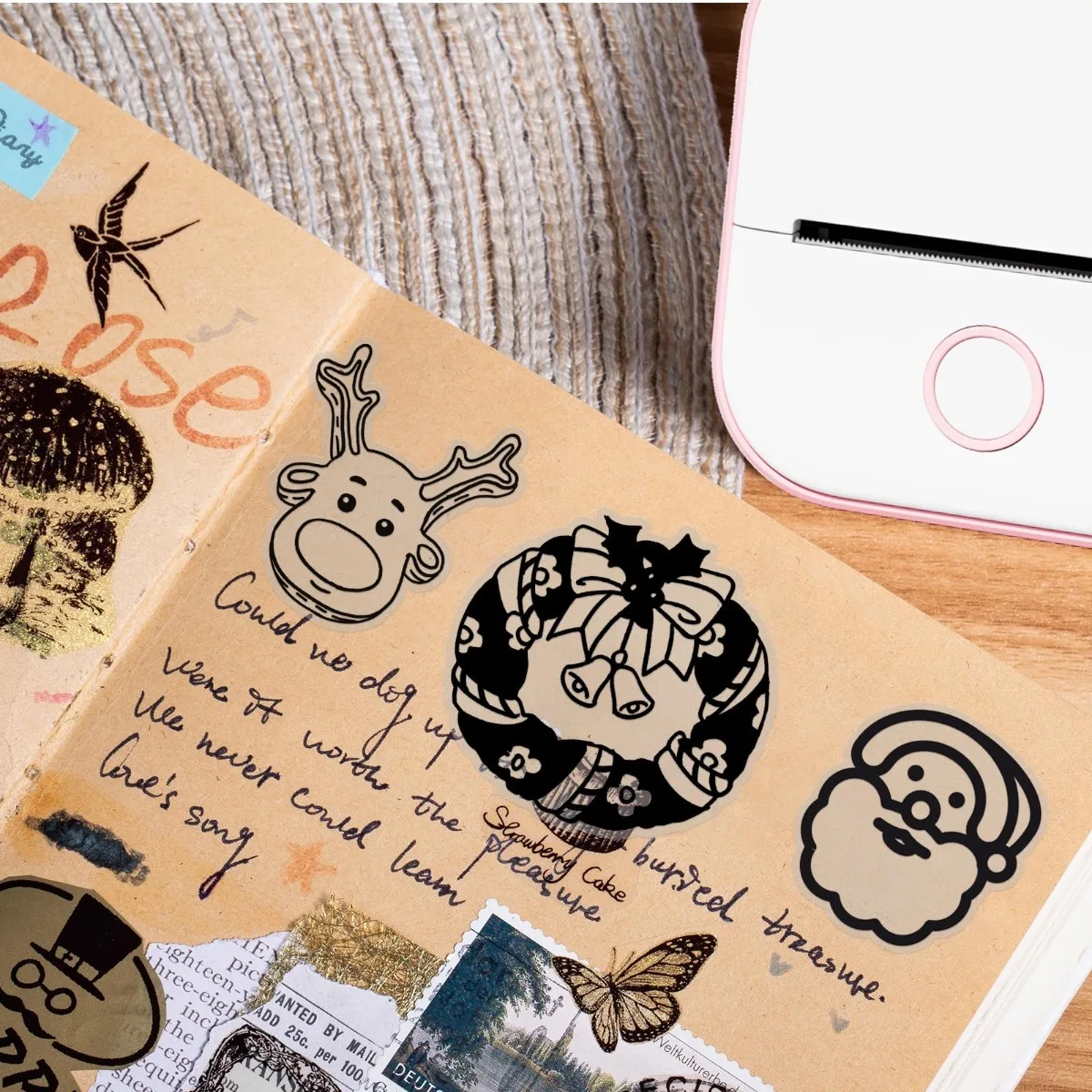 53mm T02 Thermal Paper Colorful Adhesive/Plain for Mini Pocket Printers Scrapbooking Classroom Organization Wedding Party Decor