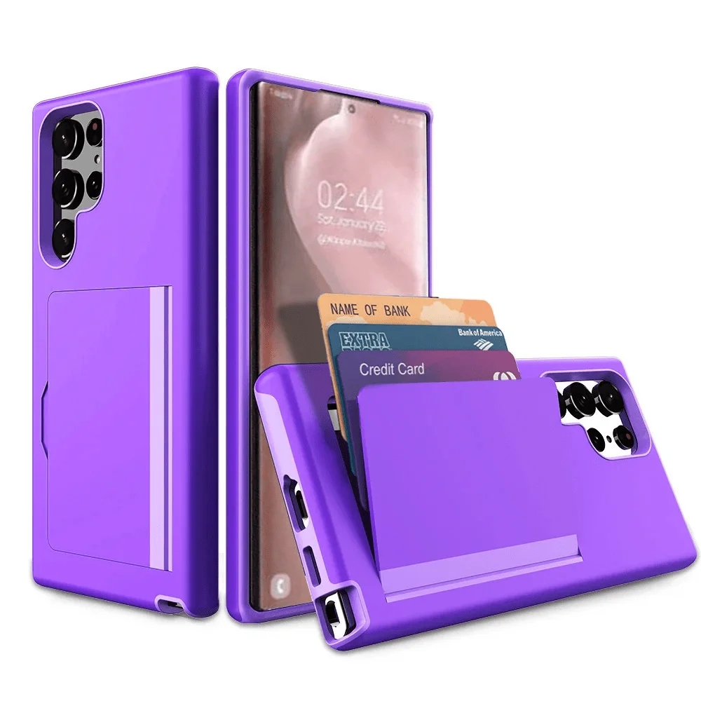 Premium Wallet Flip Case with 3-Card ID Slot and Credit Card Holder