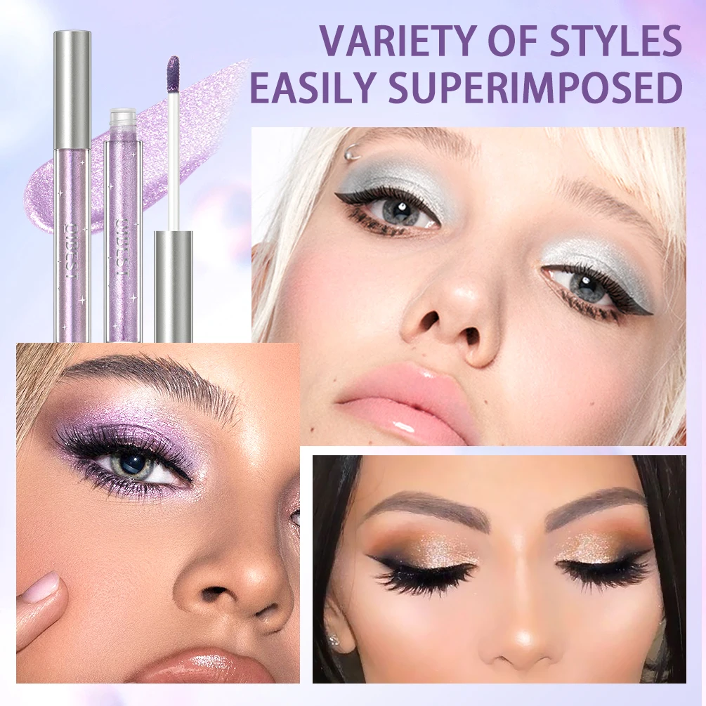 Eye Shadow Eyeshadow Stick Glitter Makeup Accessories Eyeshadow Stick Makeup Glitter Eye Shadow 15 Colors Eyeshadow Pigment Waterproof Liquid Shiny Cosmetics