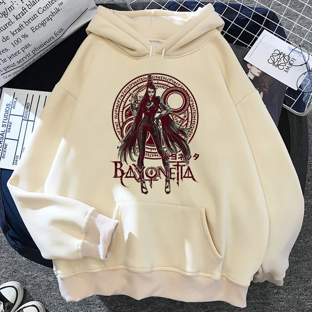 Bayonetta Felpe Con Cappuccio Donna Harajuku Streetwear Abbigliamento Giapponese Maglione Abbigliamento Donna Harajuku