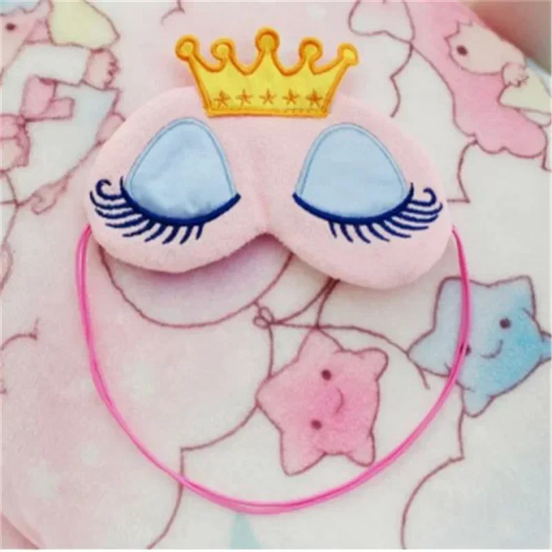 Sleeping Mask Eyepatch Eye Cover Cotton Creative Lovely Cartoon for Travel Relax Sleeping Aid Eyes Patch Shading 1pc sleeping eye mask