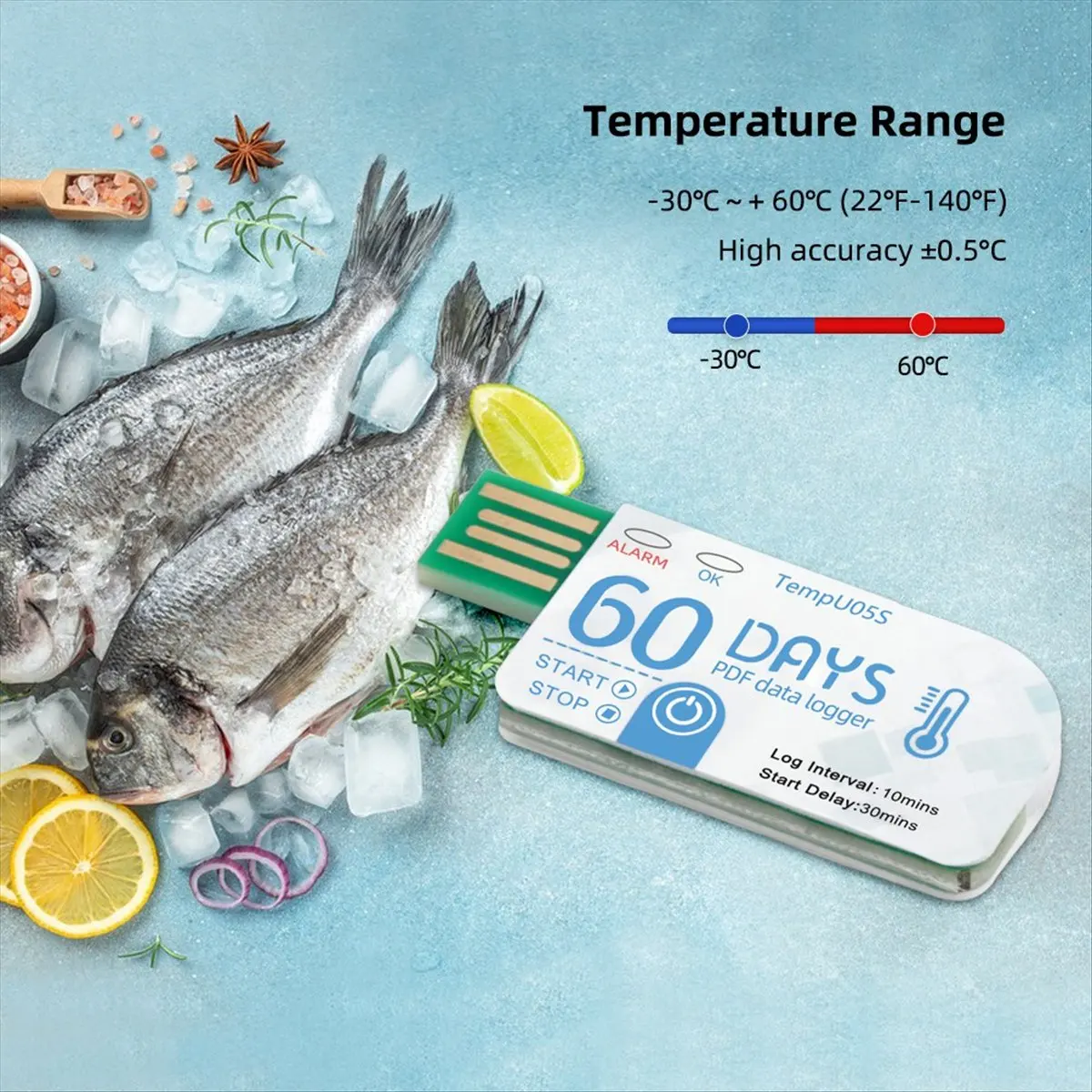 고품질 측정 도구 10개입 TempU05S USB 온도 데이터 로거
10개 USB 온도 데이터 로거 TempU05S 재고 있음