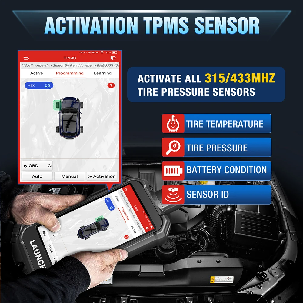 LAUNCH X431 Creader 5011 V2 Sensor Activation and Relearn Process