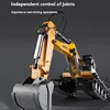 HN599 full alloy hydraulic remote control excavator toy screw simulation engineering vehicle boy toy 3