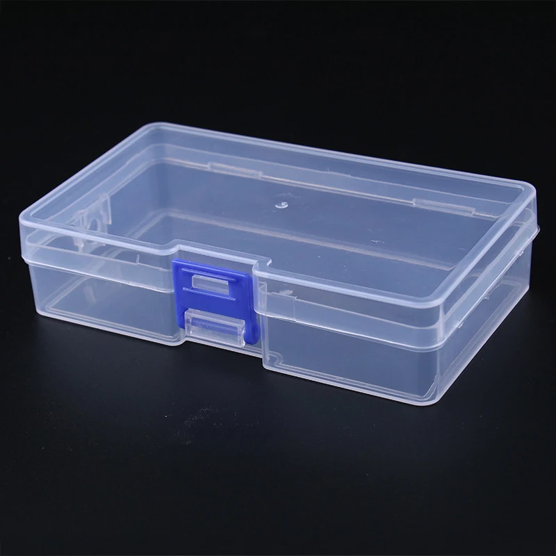 96 Scatoline Portagioie In Plastica Trasparente 3,6x3,6x1,8 Cm - Contenitori Con Coperchio A Cerniera Per Orecchini, Perline, Pillole, Artigianato - 4