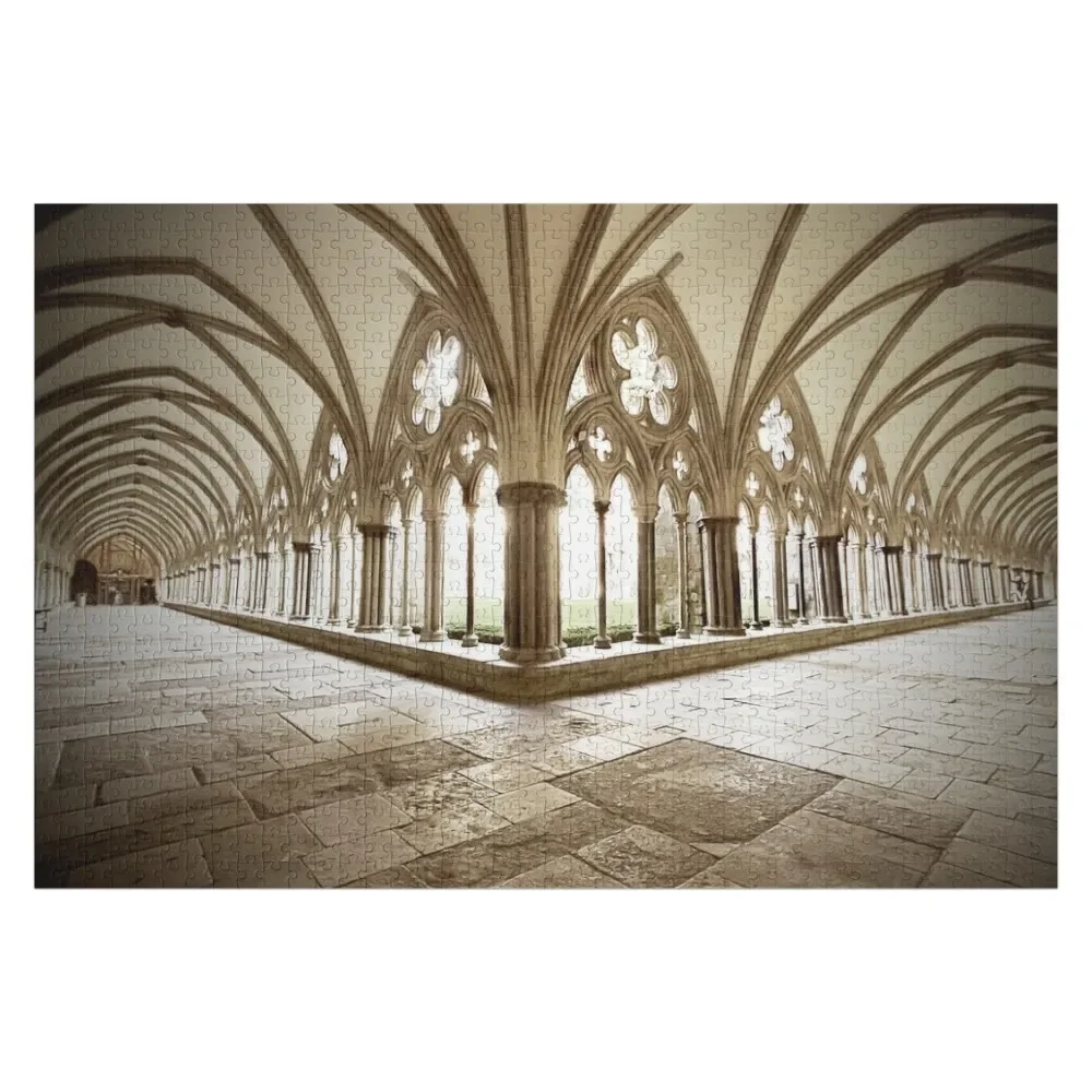 

Salisbury Cathedral Cloisters Jigsaw Puzzle Christmas Toys Custom Jigsaw Customizable Child Gift Wooden Decor Paintings Puzzle