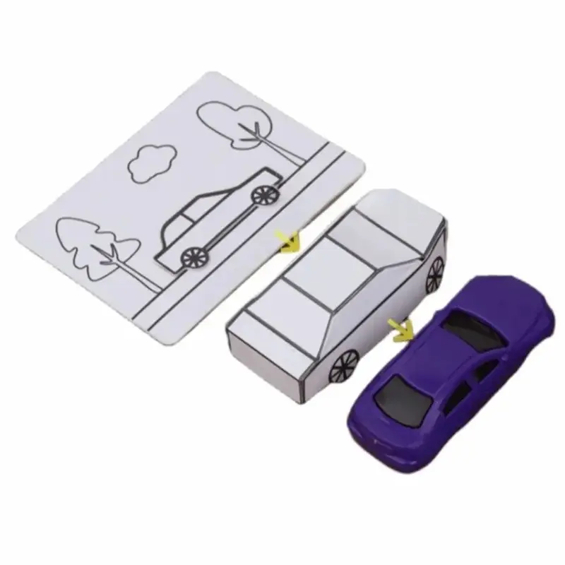 Magic Tricks Appearing Car by Hyde Ren Gimmicks Magic Show Painting Car Magic Toy Interactive Mentalism Magic Card to Paper Car - Image 6