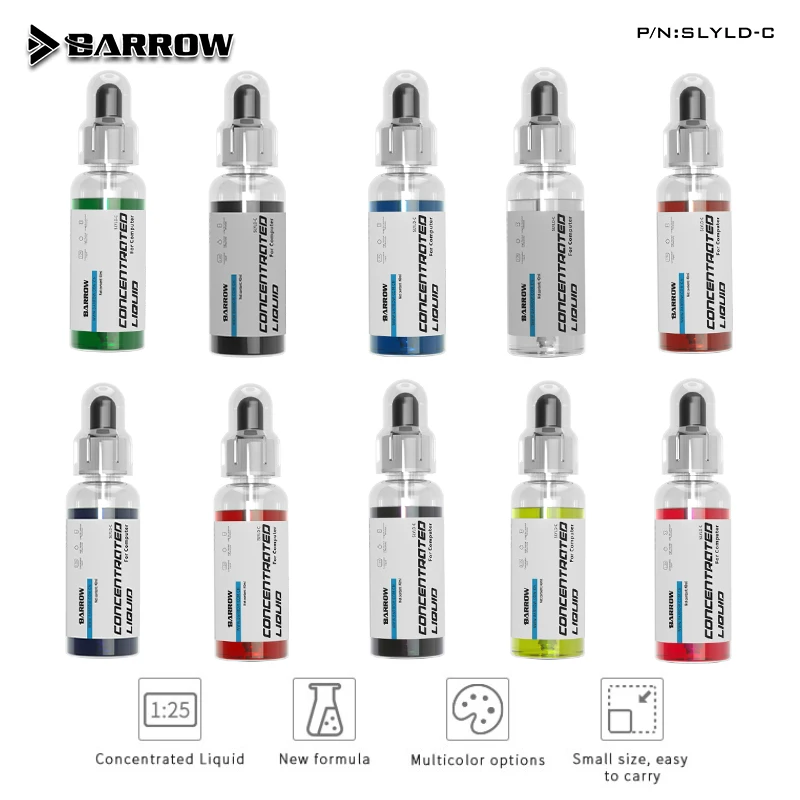 Barrow Water Coolant Colorful Liquid Deionized Thermal Fluid For Computer PC Water Cooling System Refrigeracion Liquida,SLYLD-C — view 6