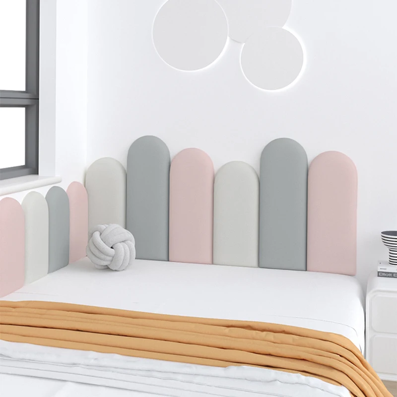 Unique Cute Headboards Cream Wind Wall Stickers Nordic Adhesive Bed Header Children Simplicity La T&ecirc;te De Lit Home Furniture