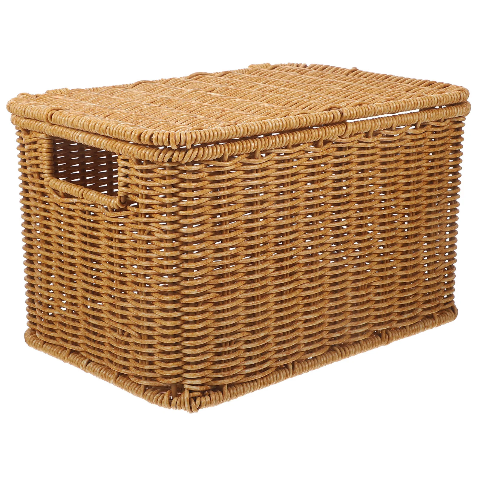 

Storage Storage Rattan Basketsss Woven Box Household Toy Indoor Clothes Handwoven Sundries Holder with Lid