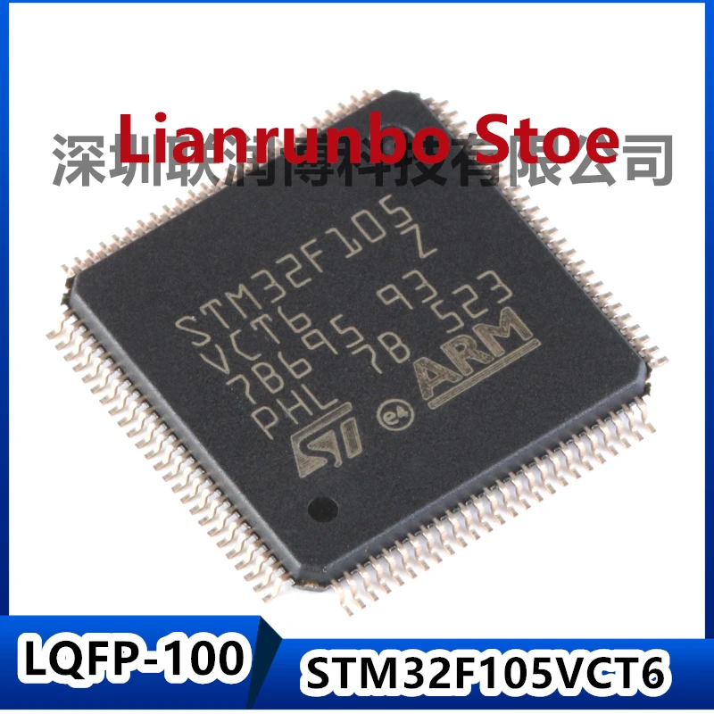 

New original STM32F105VCT6 LQFP-100 ARM Cortex-M3 32-bit microcontroller MCU