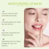 OUHOE Avocado Lip Balm Moisturizing Exfoliating Softening Dead Skin Lip Balm Smooth Lips Keep Lip Skin Soft and Delicate 3