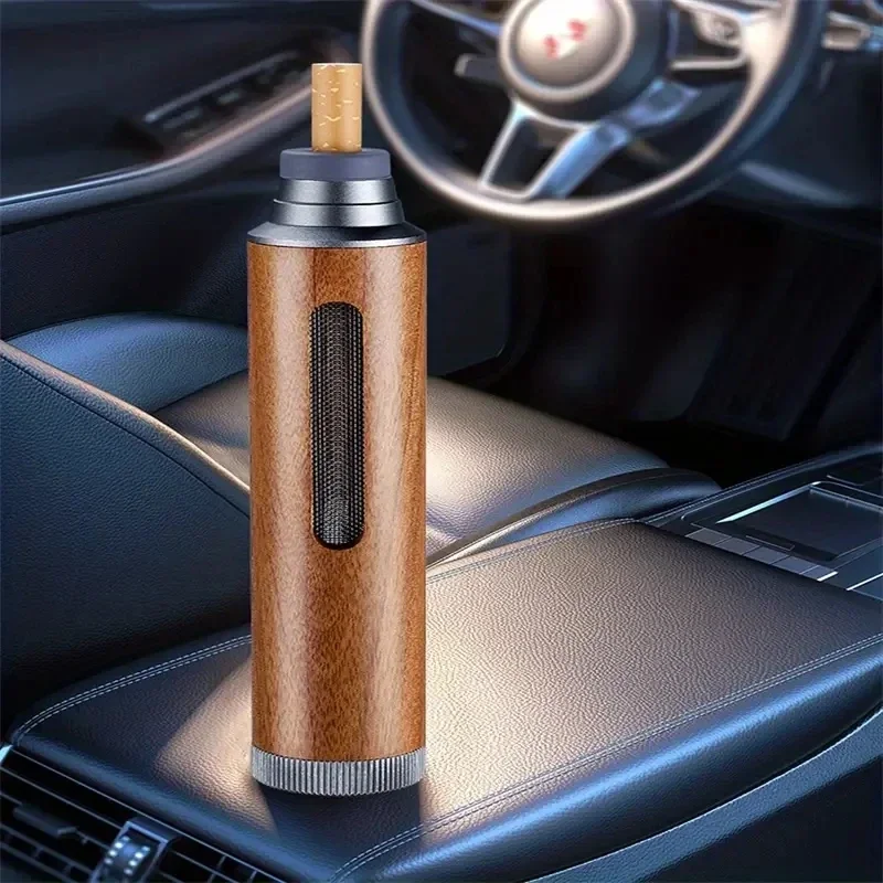 Car mounted ashtray portable ashtray no dropping lazy person cigarette holder driving smoking Soot Organizer 1PC