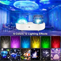 Ocean Starry Projector Small Night Light Constellation Galactic Nebula Projection Lamp 360 Degree Rotation for Children's Gift 2