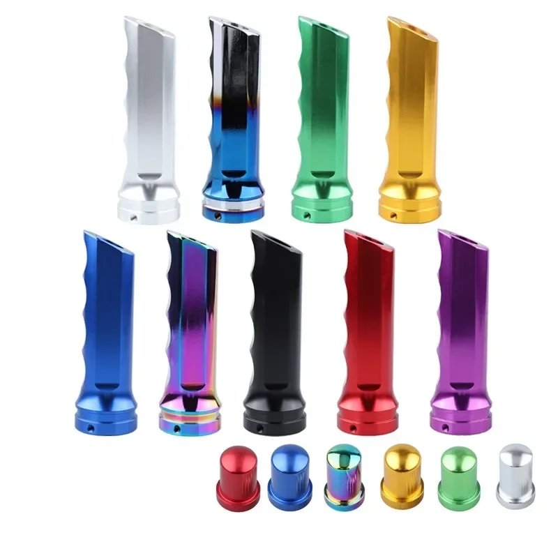 Hand Brake Cover 1Pcs General Motors Aluminum Handbrake Sleeve Kit Electronic Brake Handle Guard Nine Colors Car Handbrake Cover