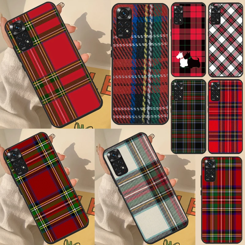 Custodia Con Motivo Scozzese Tartan Del Vestito Da Clan Stewart Per Xiaomi Redmi 12C 10A 10C 9C Note 12 Pro 11 Pro 10 Pro 9 8 Pro 10S 11S 12S Cover