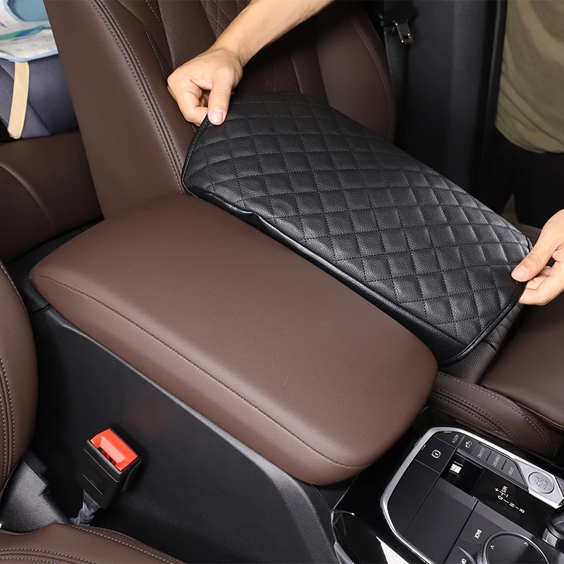 

For BMW X3 G01 18-22 Car Armrest Pad Cover Waterproof Leather Protective Cushion Cover For Car Center Console Armrest Accessory