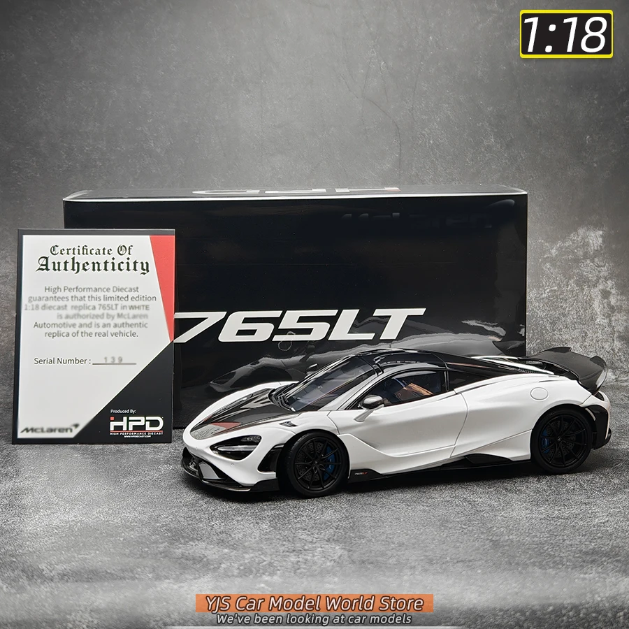 HPD 1:18 New 765LT Sports Car Alloy car Model Collection