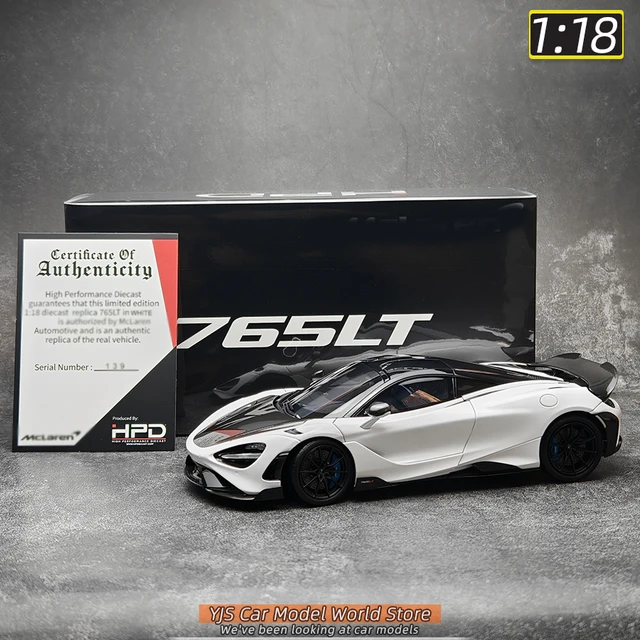 HPD 1:18 New 765LT Sports Car Alloy car Model Collection Gift