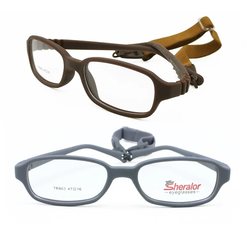 Top Quality Flexible Hingeless Eyeglasses Rectangle Rrame TR90