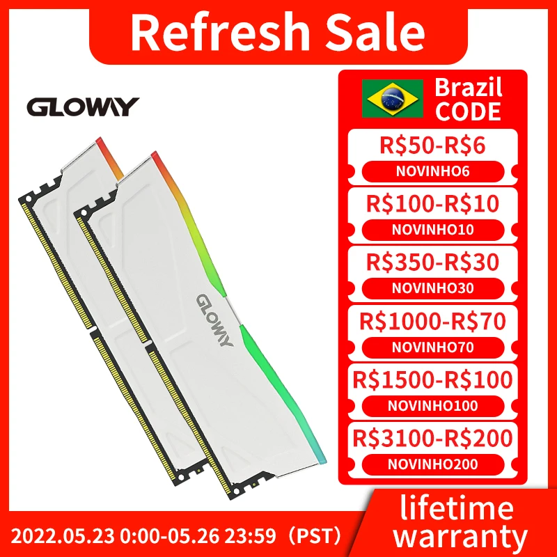 Оперативная память GLOWAY ddr416gb 8 gb оперативная Память DDR4 3000mhz 3200MHz бездны серии RGB ram XMP