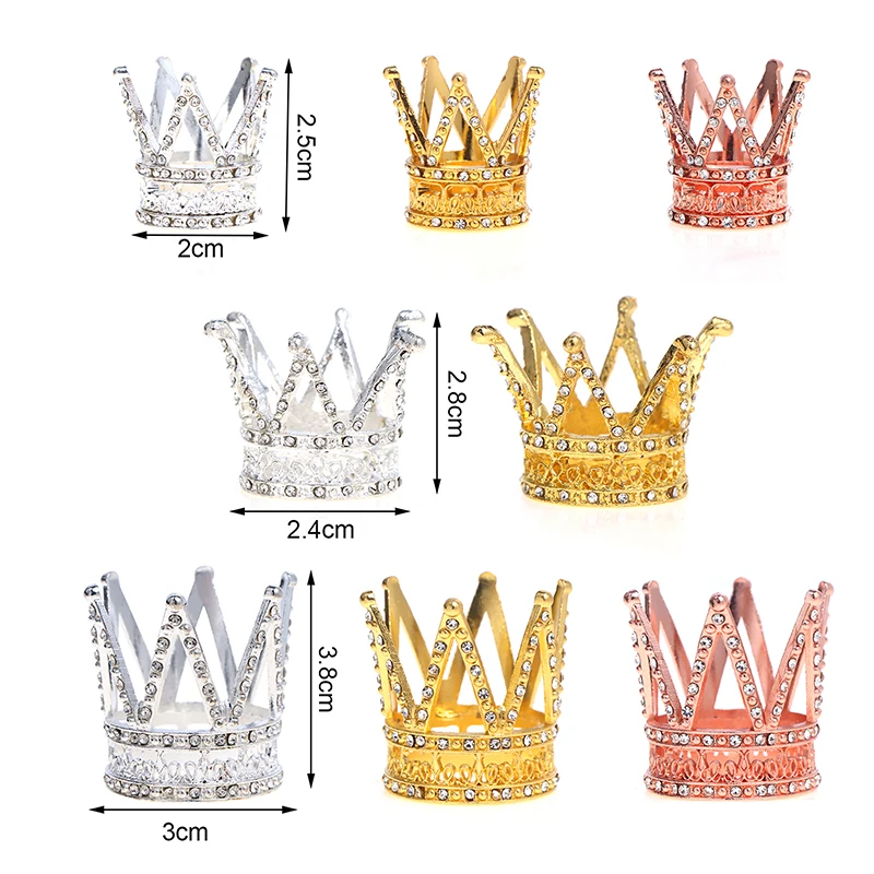 Doll Accessories Metal Crown Headwear Hairwear Hair Accessories For Doll House Toy 6