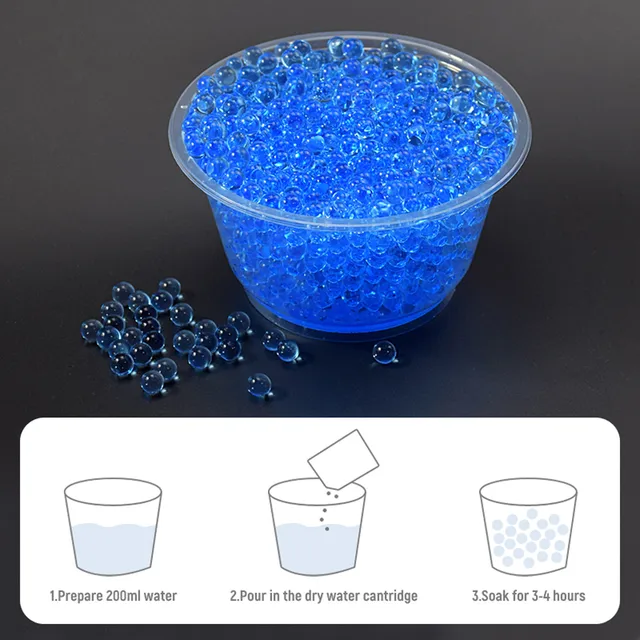 7-8mm Gel Ball Water Bullet 10000pcs Hydrogel Ball Water Blaster For AK47 MP5 M416 P90 Splatter Ball Gun Water Balls Accessories 5