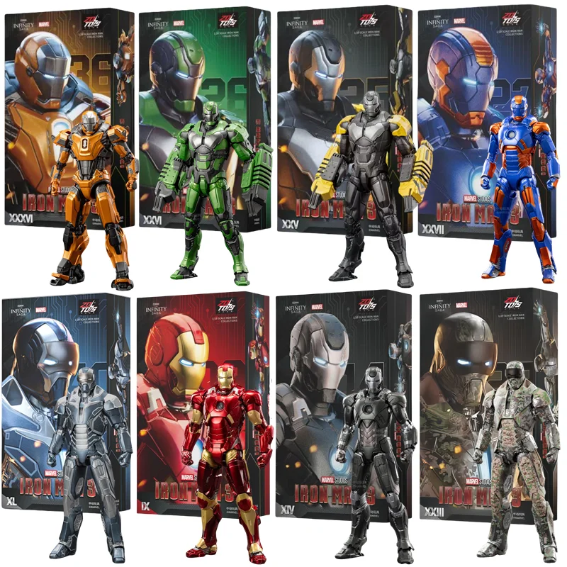 ZD Toys Marvel Studios Iron Man MK3 Actionfigur MK35 MK24 MK40 MK38 Tony Stark Ironman Figur Action Sammeln Spielzeug Geschenk